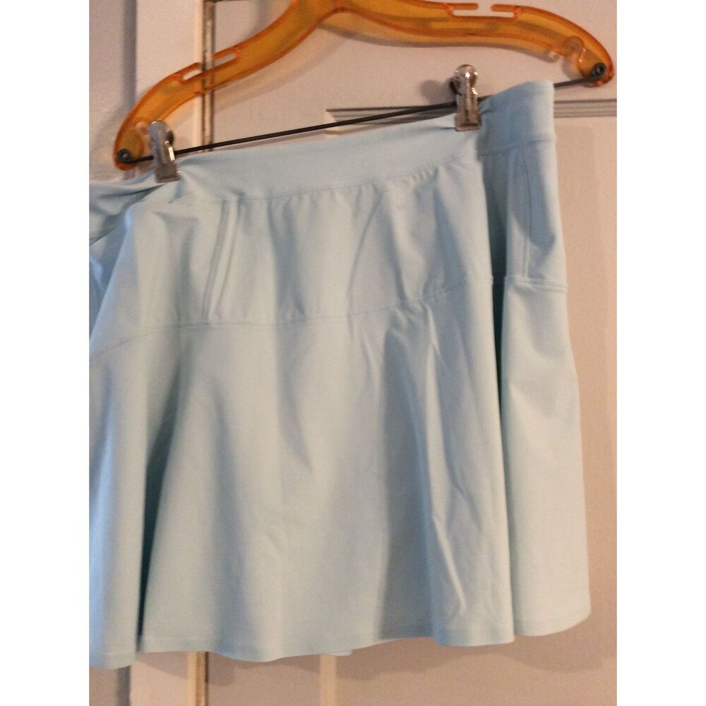 New NWT 140.00 Light Blue Peter Millar Golf Skirt Skorts XL Tennis Pickleball